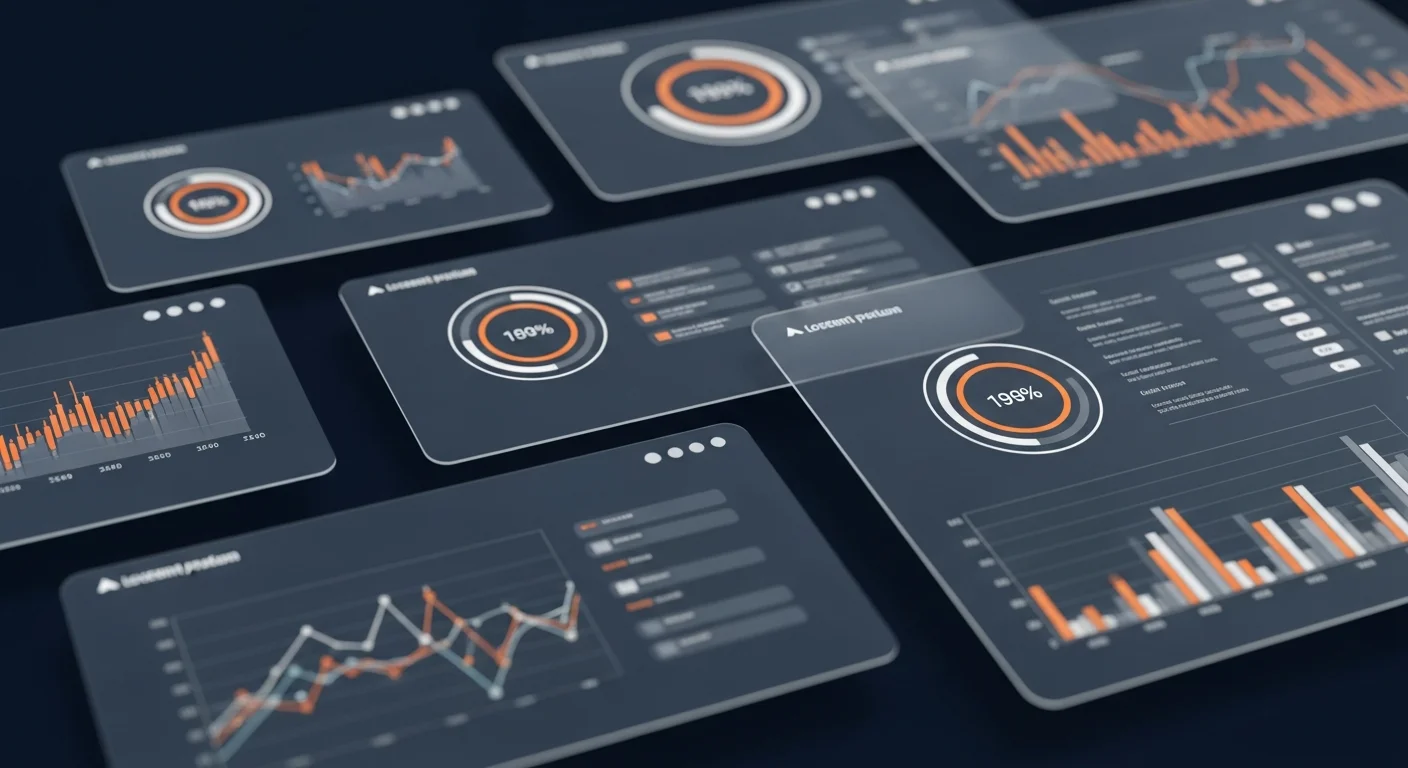 Abstrakte Visualisierung der ORGA-CONTROL Software